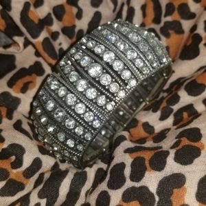 3/$10 Silver Sparkly Bangle Bracelet